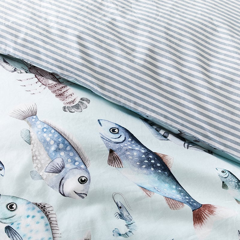 Pacific Aqua Quilt Cover Set + Separates