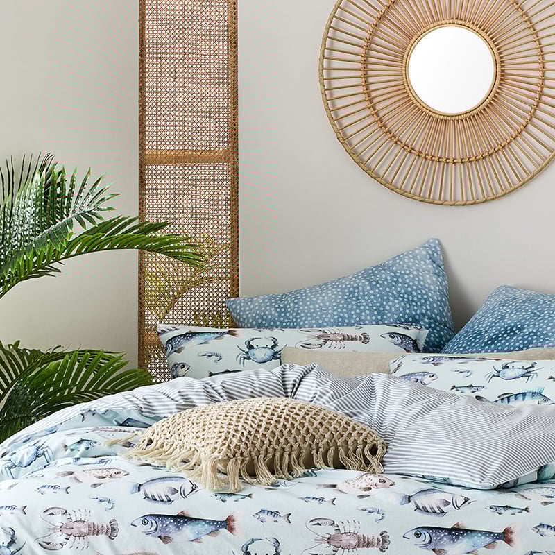 Pacific Aqua Quilt Cover Set + Separates
