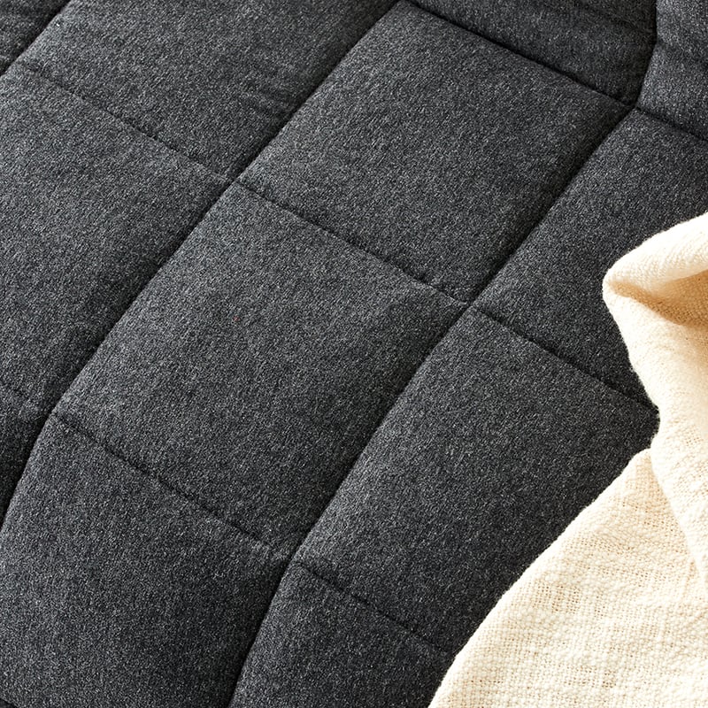 Ultra Soft Jersey Black Marble Quilted Coverlet Separates