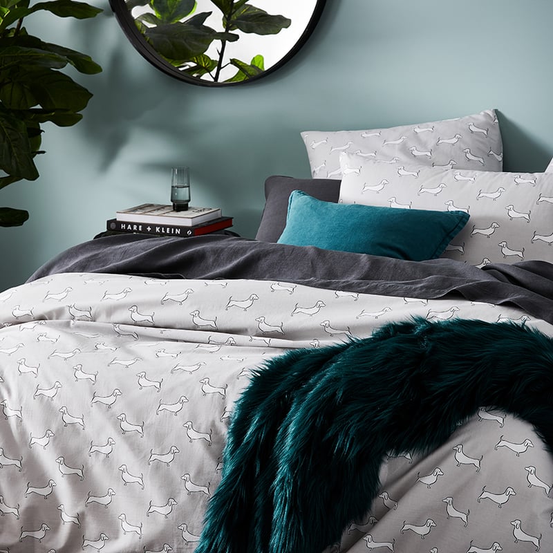 Novelty Dachshund Quilt Cover Set + Separates