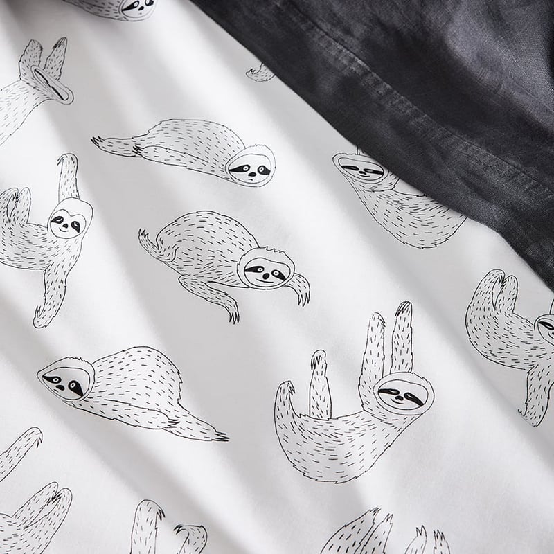 Novelty Sloth Quilt Cover Set + Separates