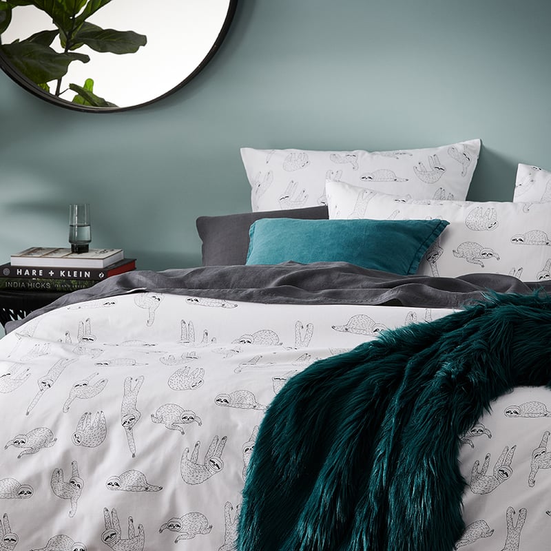 Novelty Sloth Quilt Cover Set + Separates