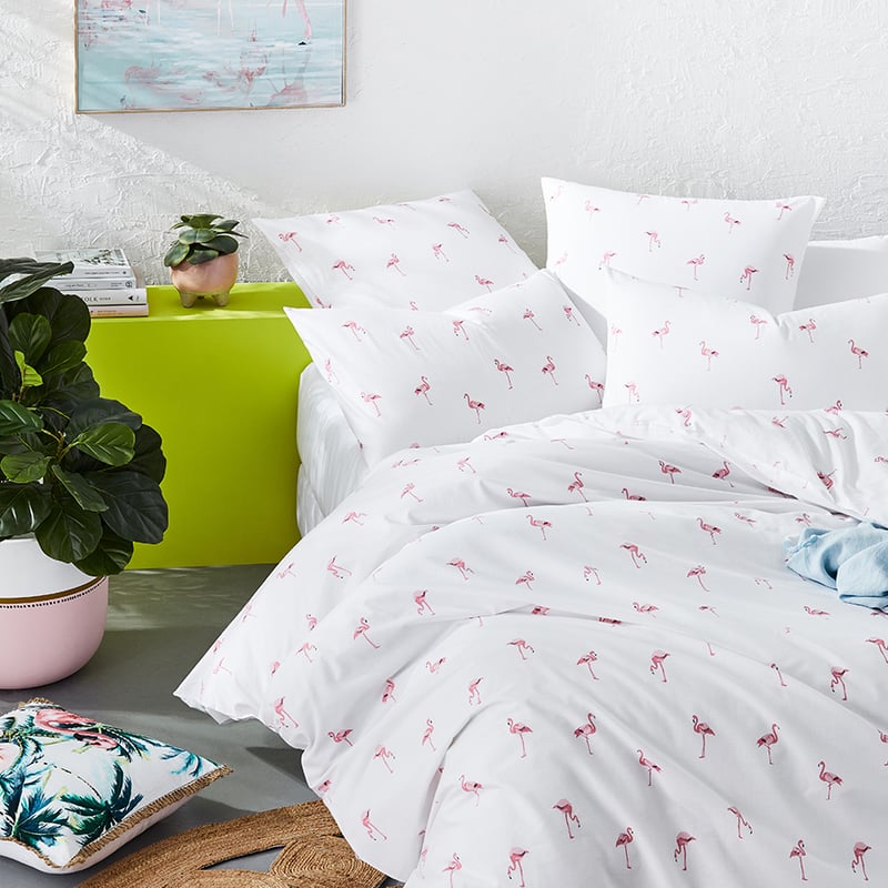 Novelty Flamingo Quilt Cover Set  Separates