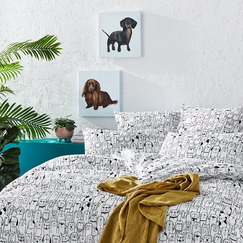 Novelty Puppy Quilt Cover Set + Separates