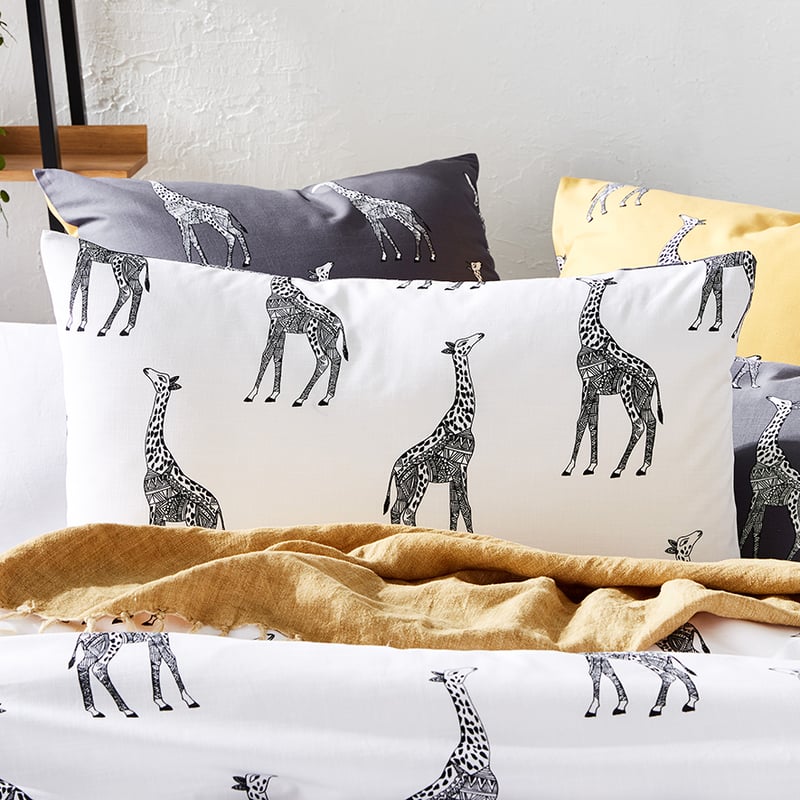 Melman White Quilt Cover Set + Separates