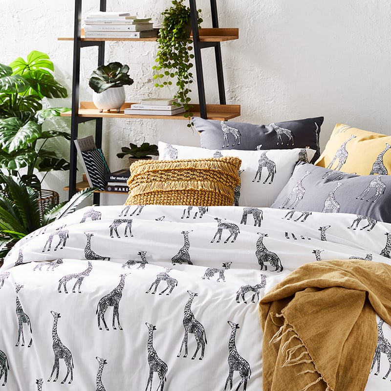 Melman White Quilt Cover Set + Separates