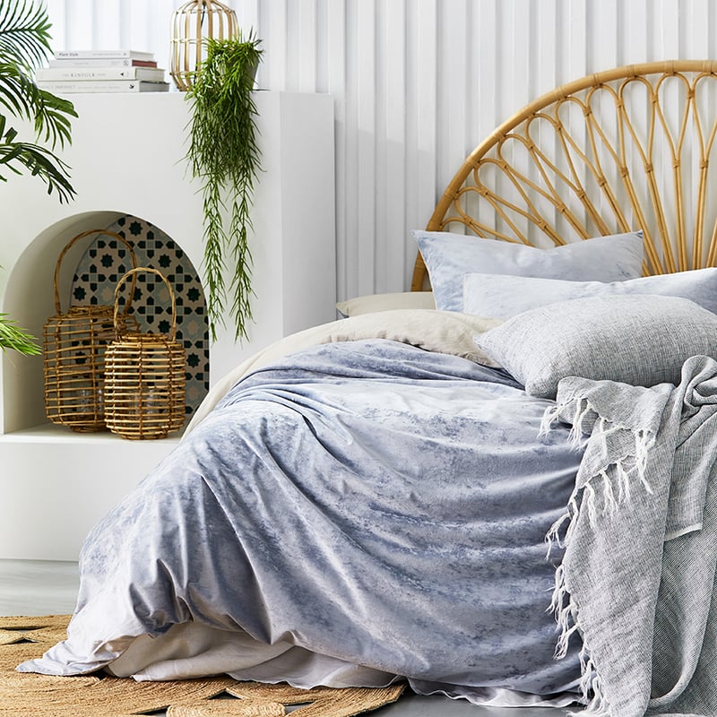 Luxe Velvet Ash Quilt Cover Separates