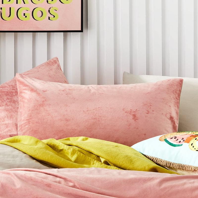Luxe Velvet Blush Quilt Cover Separates