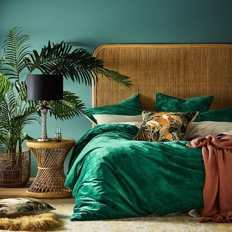 Luxe Velvet Emerald Quilt Cover Separates