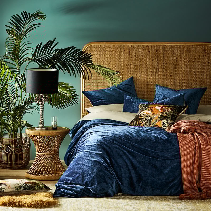 Luxe Velvet Navy Quilt Cover Separates