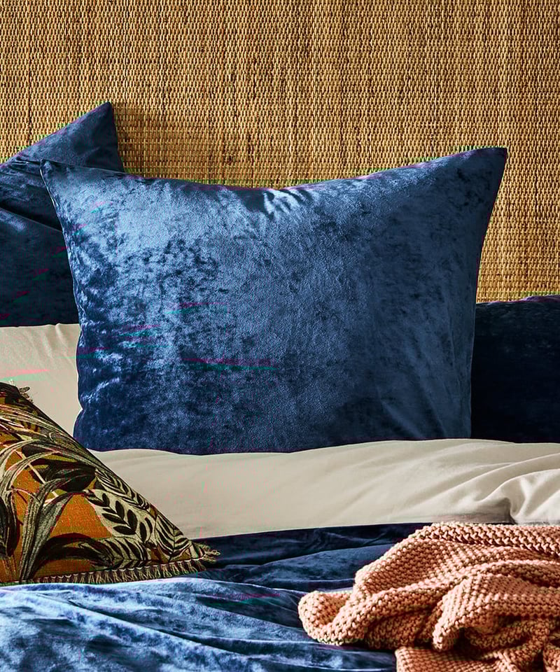 Luxe Velvet Navy Quilt Cover Separates