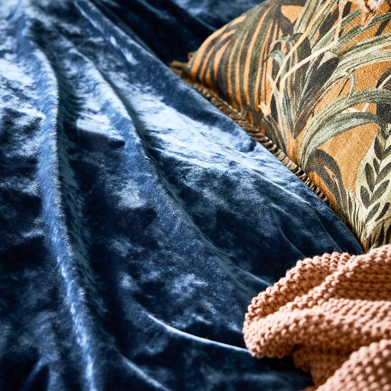 Luxe Velvet Navy Quilt Cover Separates