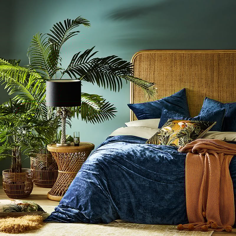 Luxe Velvet Navy Quilt Cover Separates