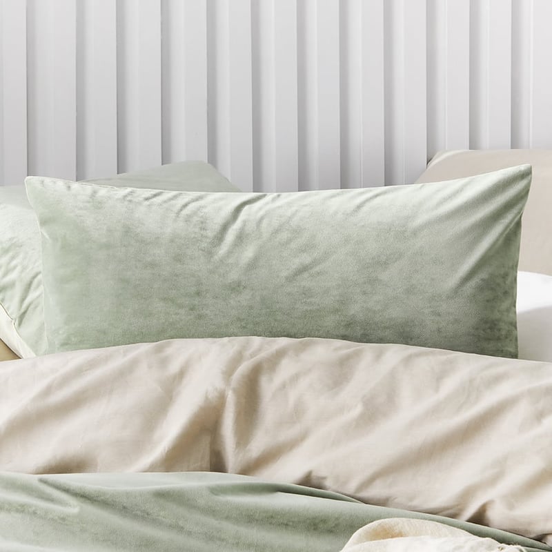 Luxe Velvet Pistacio Quilt Cover Separates