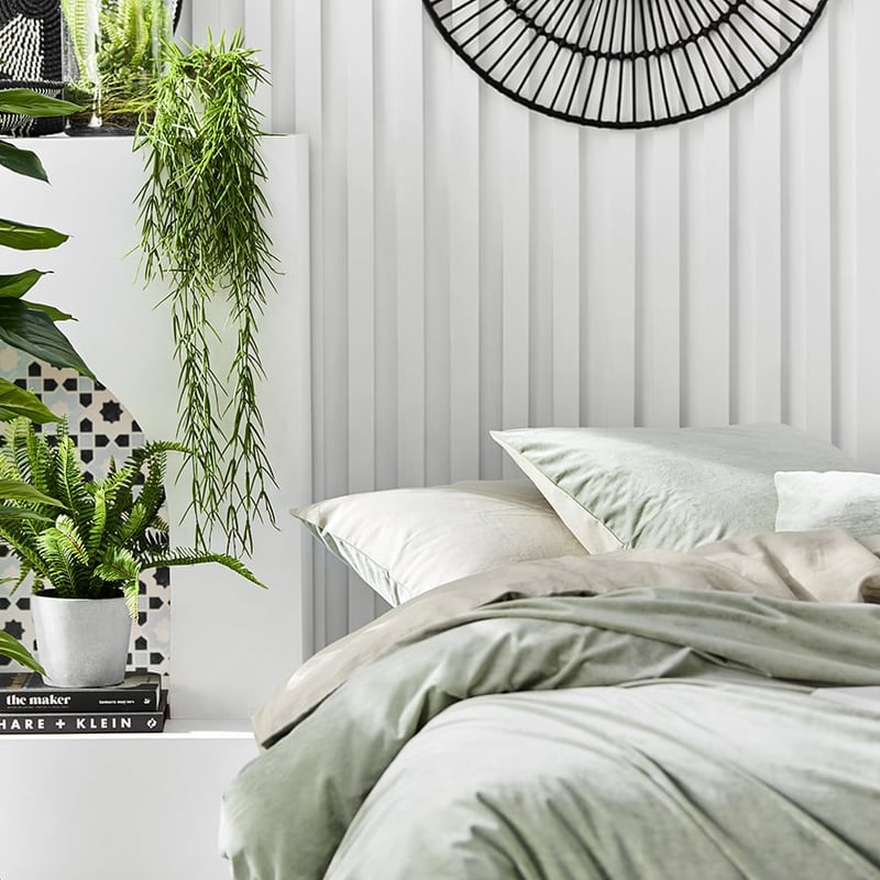 Luxe Velvet Pistacio Quilt Cover Separates