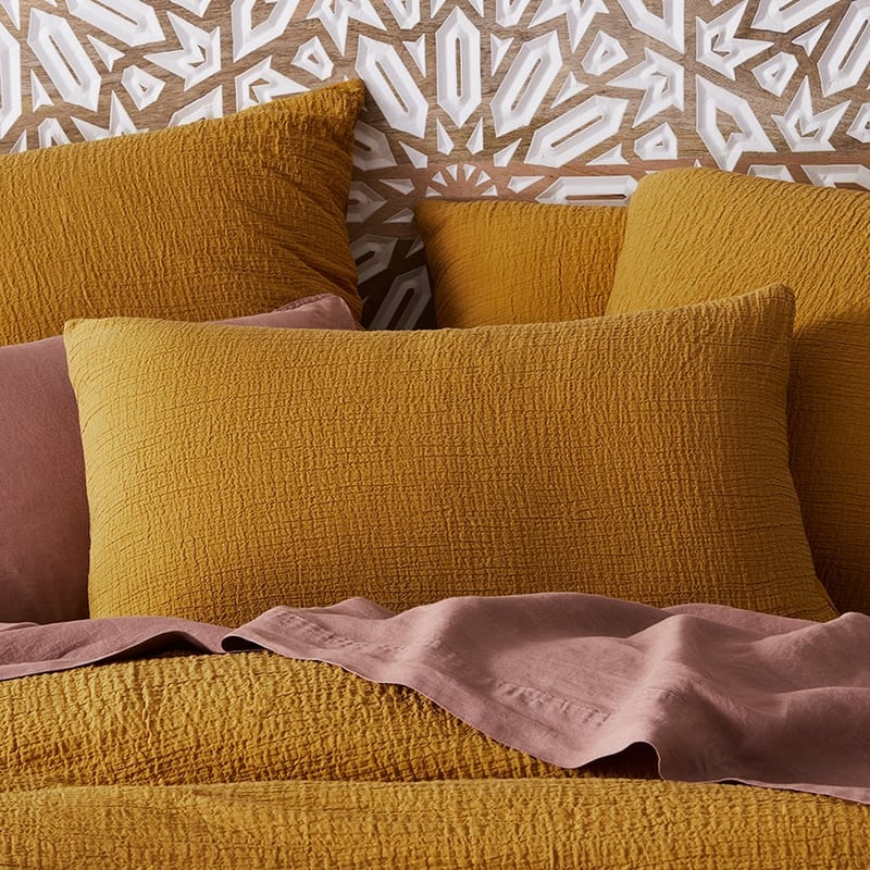 Scout Mustard Quilt Cover Set + Separates