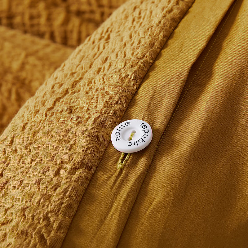 Scout Mustard Quilt Cover Set + Separates