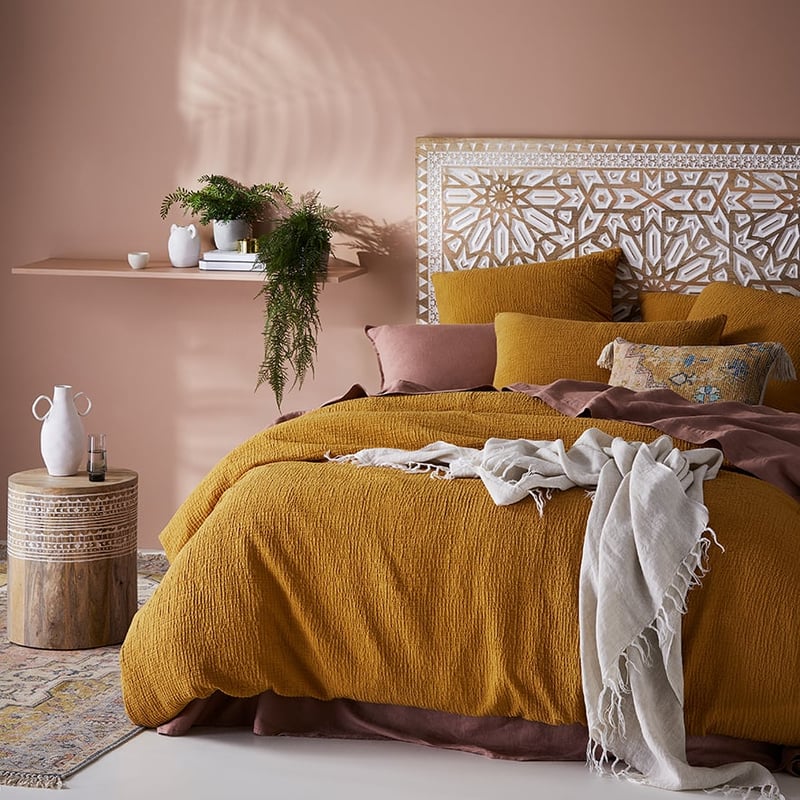 Scout Mustard Quilt Cover Set + Separates