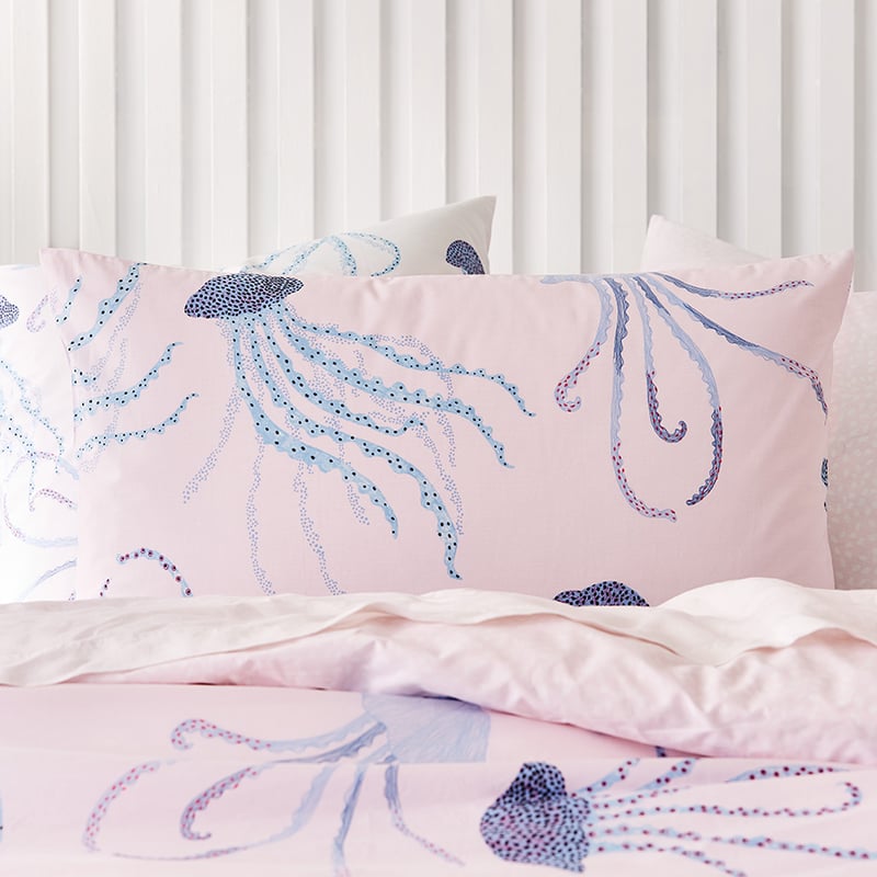 Jellyfish Pink Quilt Cover Set + Separates