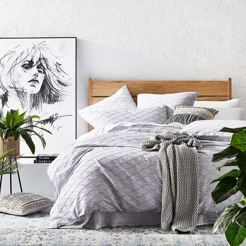 Echo Grey Quilt Cover Set + Separates