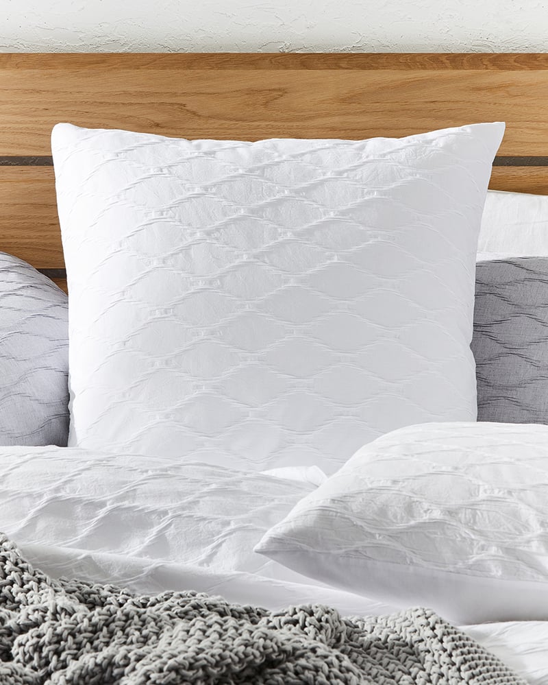 Echo White Quilt Cover Set + Separates