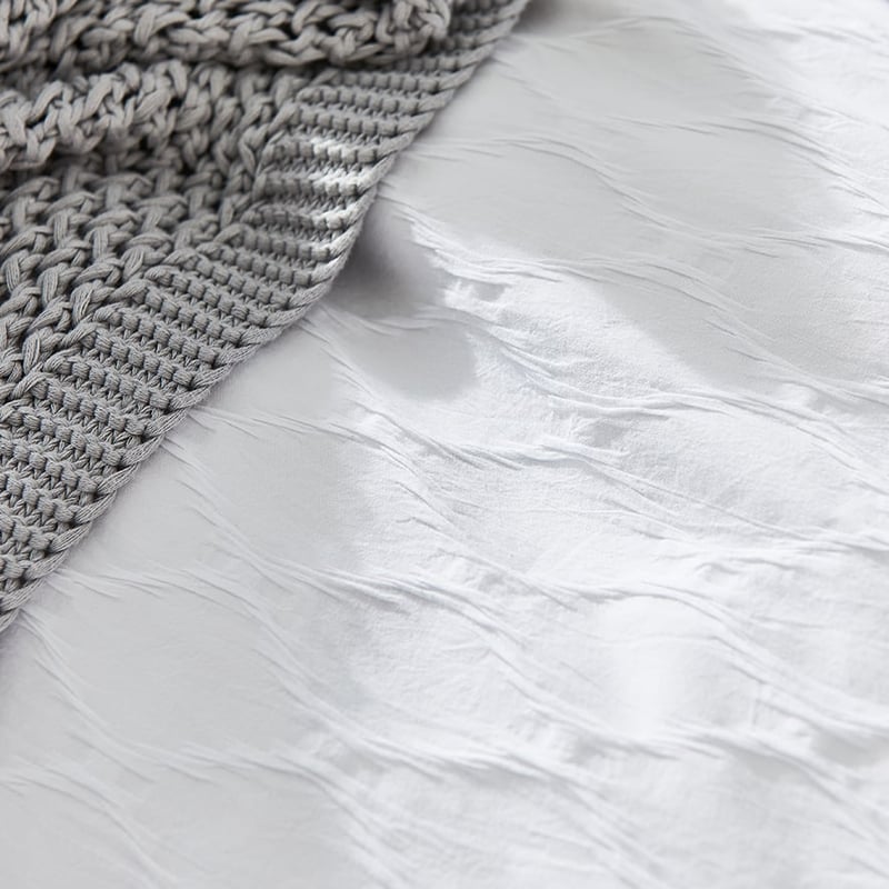 Echo White Quilt Cover Set + Separates