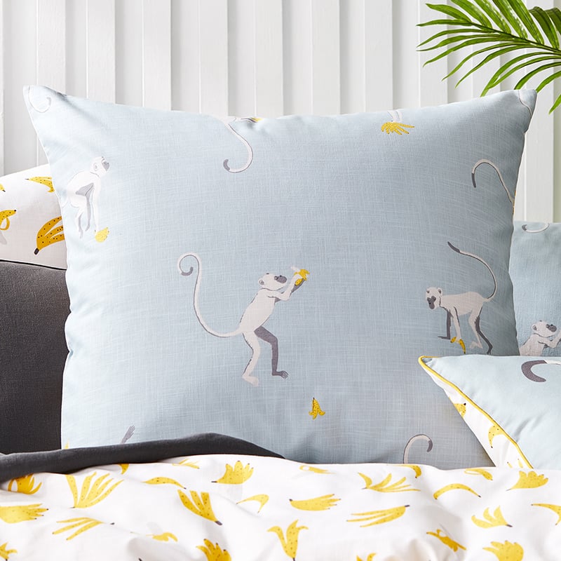 Cheeky Monkey Steel Quilt Cover Set + Separates