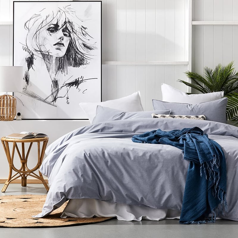 Eco Cotton Denim Quilt Cover Set + Separates