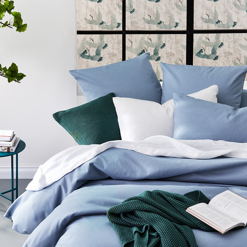 Atlanta Azure Quilt Cover Set + Separates