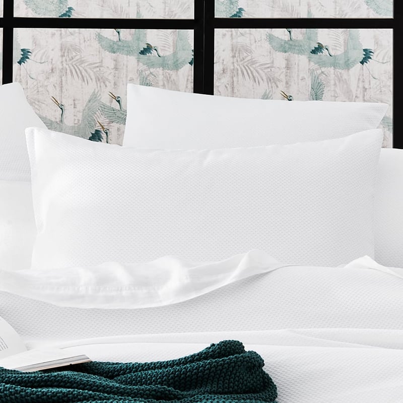 Atlanta White Quilt Cover Set + Separates