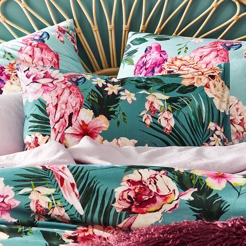 Exotica Teal Quilt Cover Set + Separates