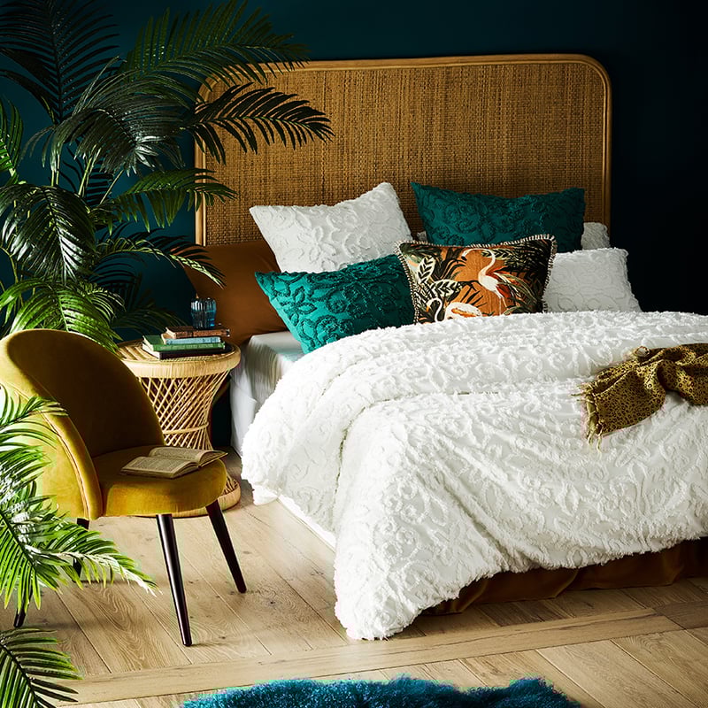 Savannah Chenille Natural Quilt Cover Separates