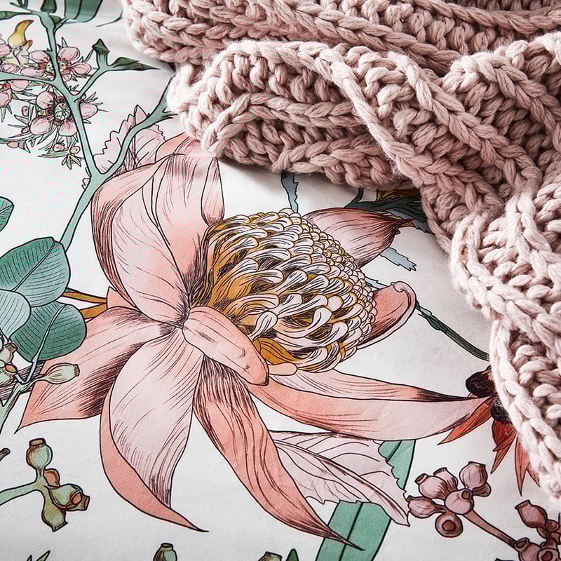 Waratah Multi Quilt Cover Set + Separates