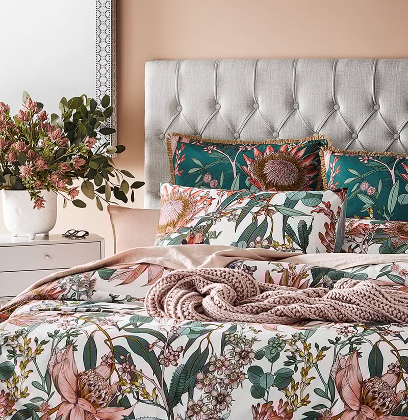 Waratah Multi Quilt Cover Set + Separates