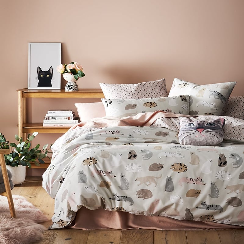 Paws Stone Quilt Cover Set + Separates