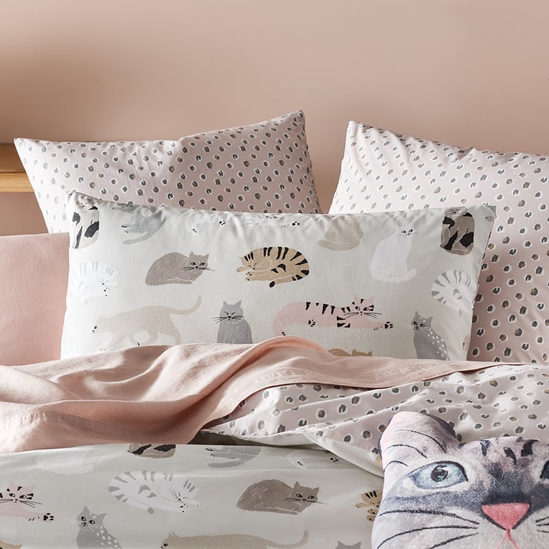 Paws Stone Quilt Cover Set + Separates