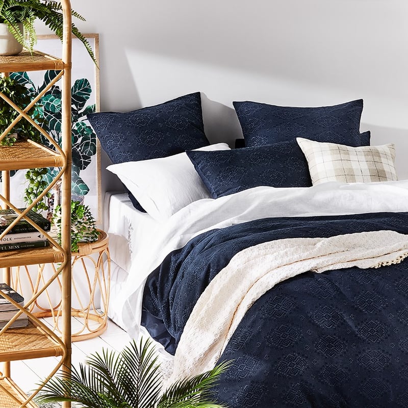 Noida Navy Quilt Cover Separates