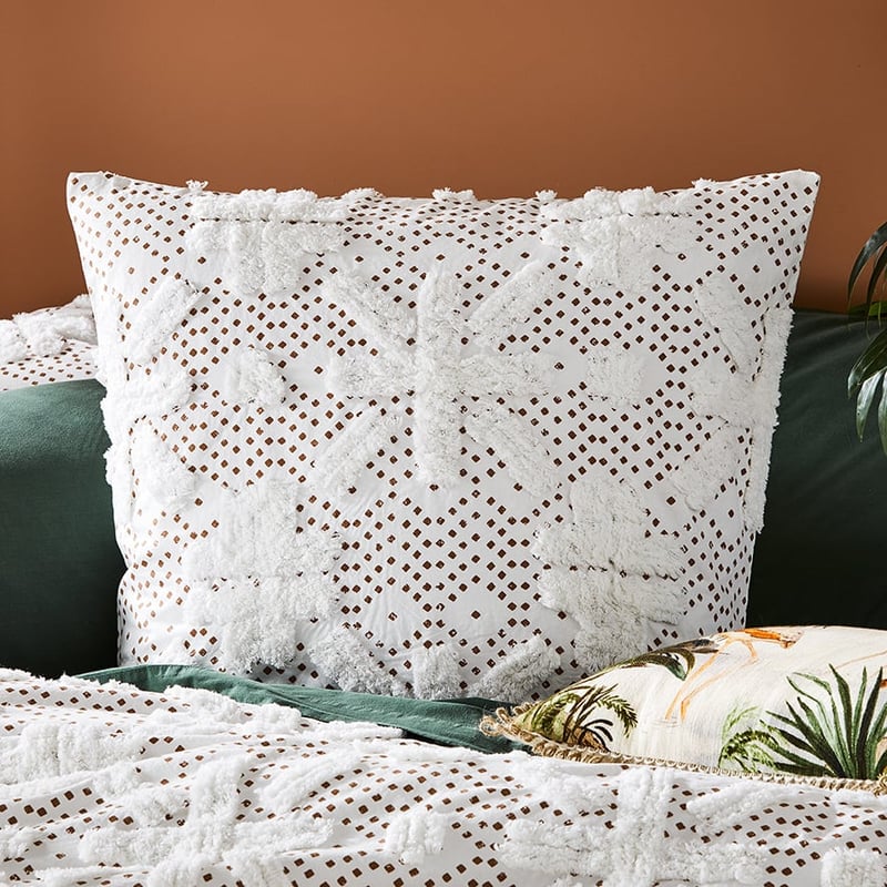 Alira Chenille Natural Quilt Cover Separates