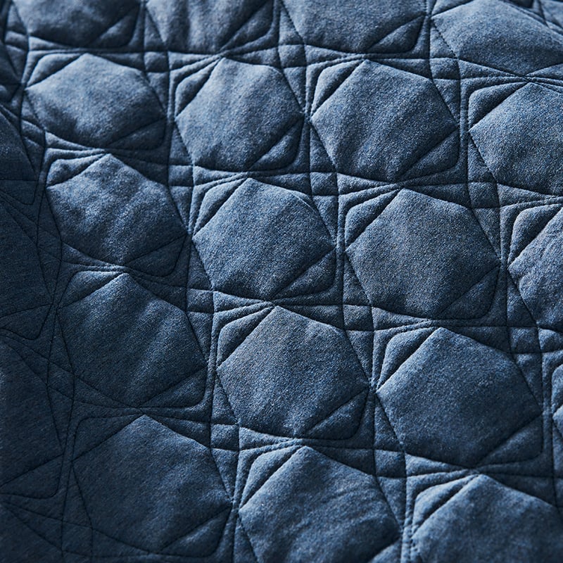 Fargo Quilted Bamboo Cotton Jersey Denim Quilt Cover Separates