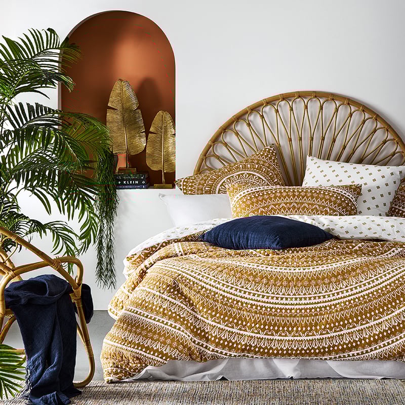 Karma Quilted Cinnamon Quilt Cover Separates