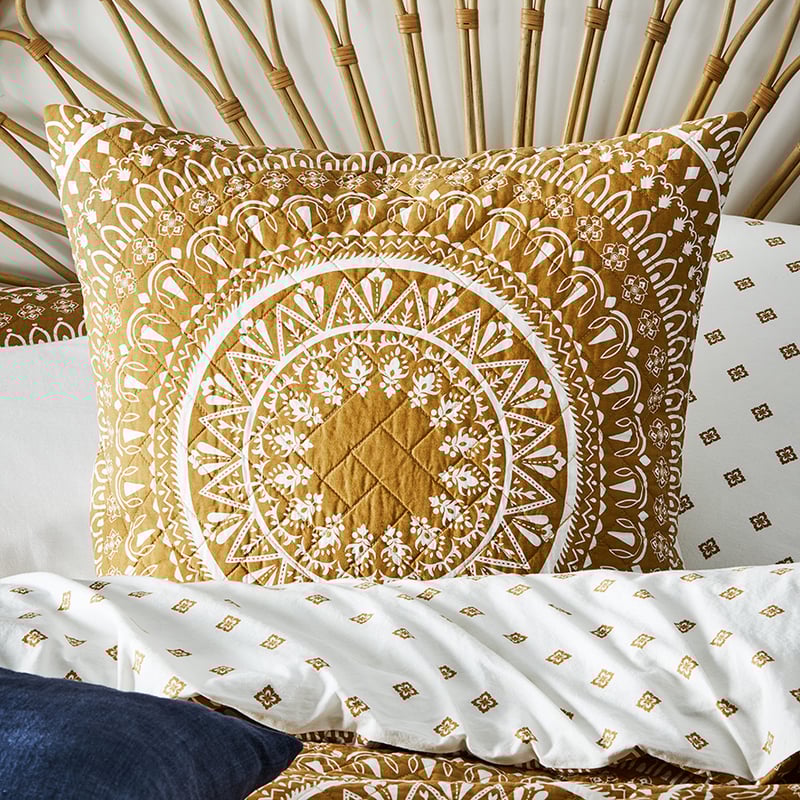 Karma Quilted Cinnamon Quilt Cover Separates