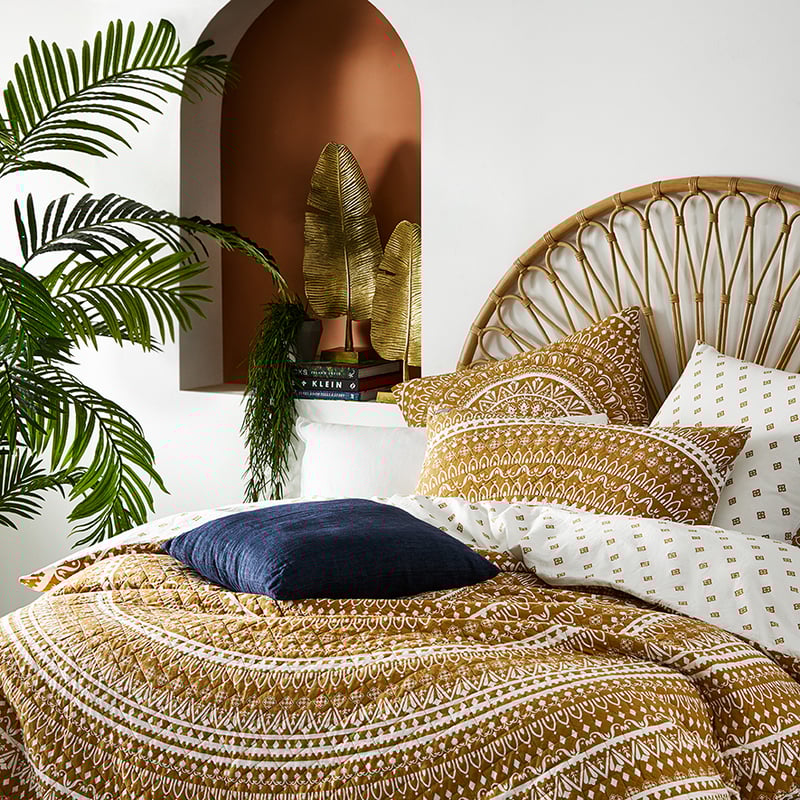 Karma Quilted Cinnamon Quilt Cover Separates