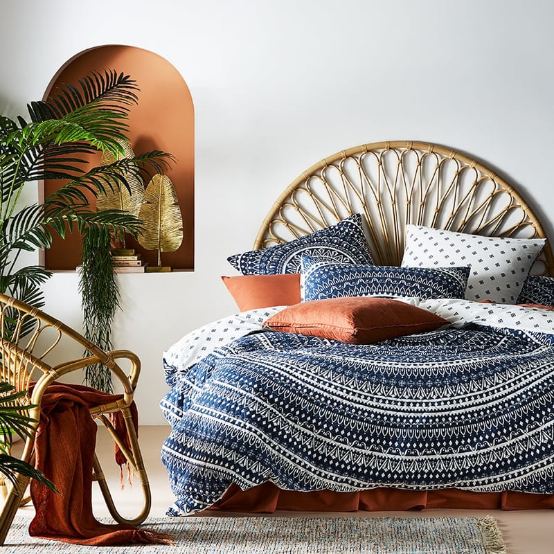 Karma Quilted Steel Quilt Cover Separates