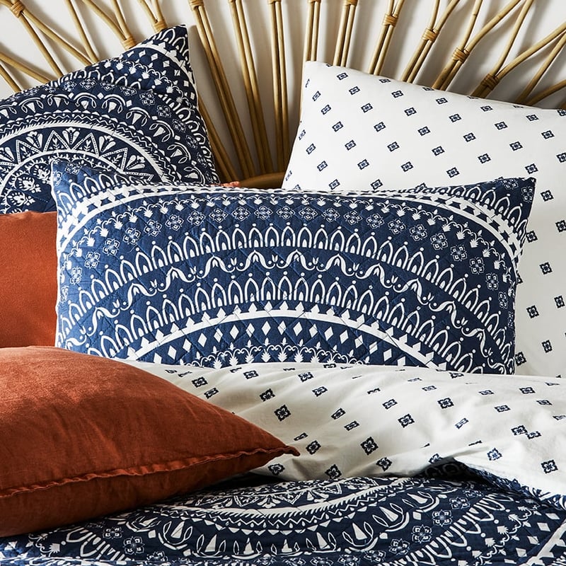 Karma Quilted Steel Quilt Cover Separates