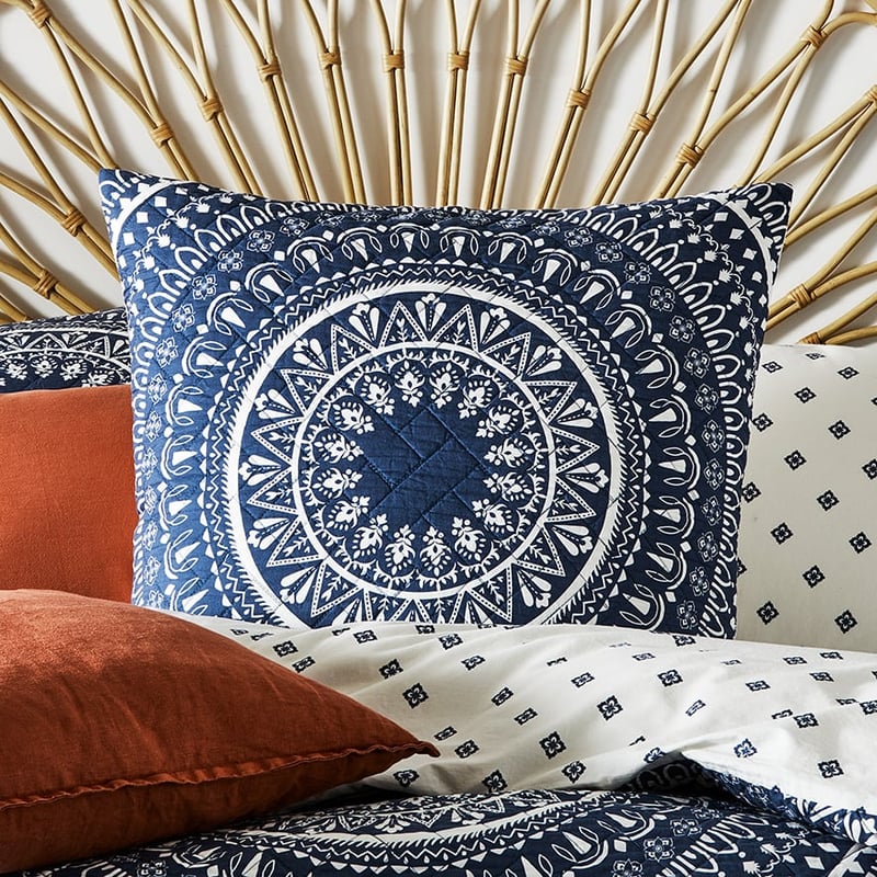 Karma Quilted Steel Quilt Cover Separates