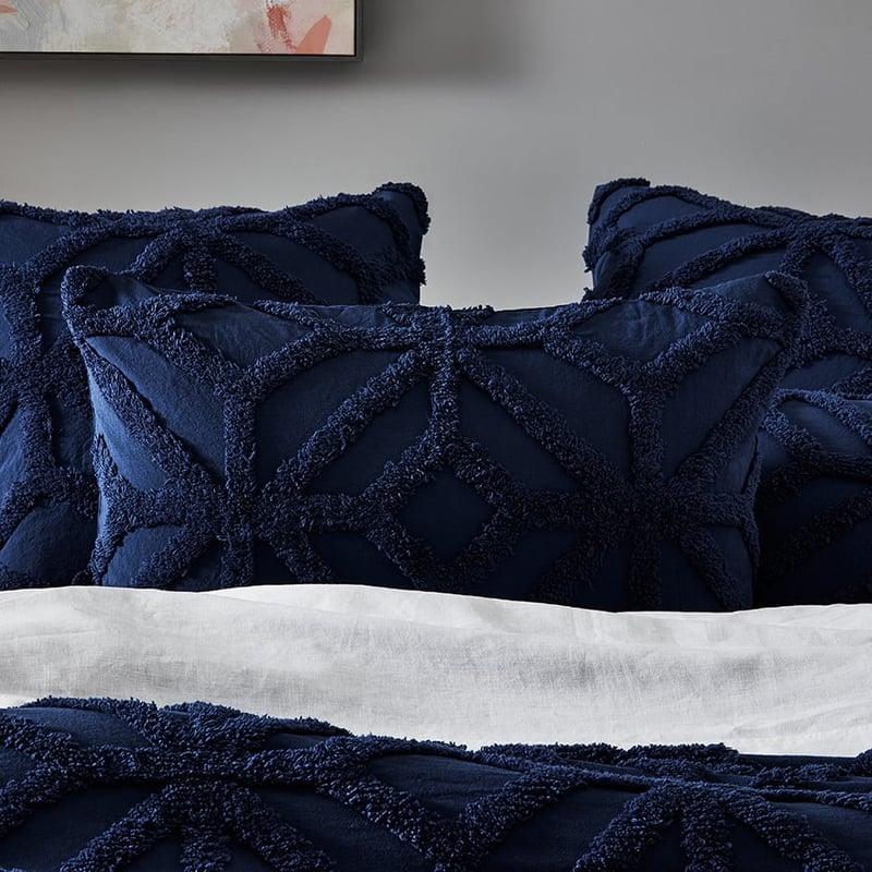 Monaco Chenille Midnight Quilt Cover Separates