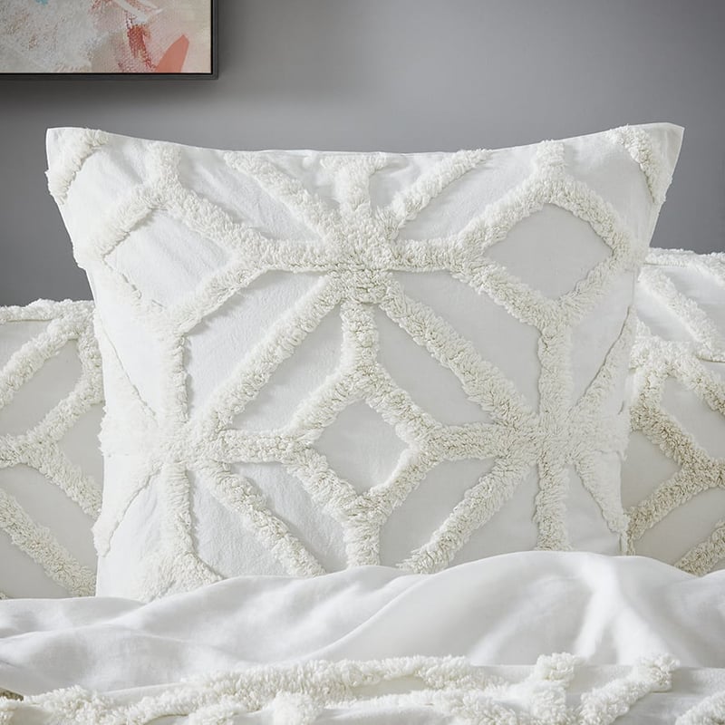 Monaco Chenille Natural Quilt Cover Separates