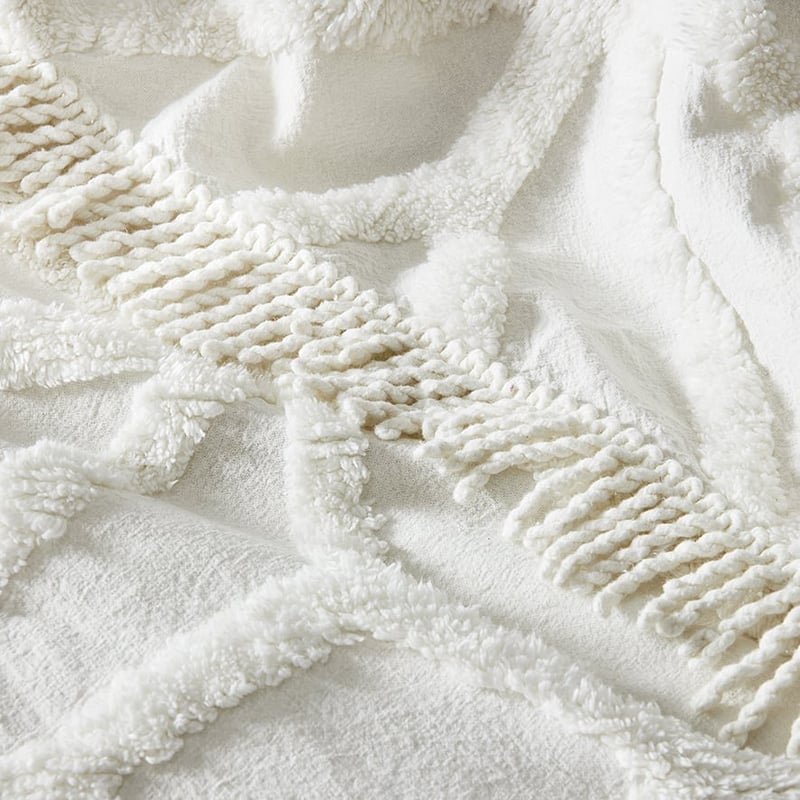 Monaco Chenille Natural Coverlet Separates