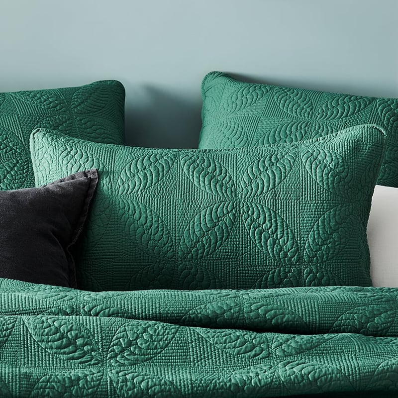 Ava Fern Quilted Quilt Cover Separates
