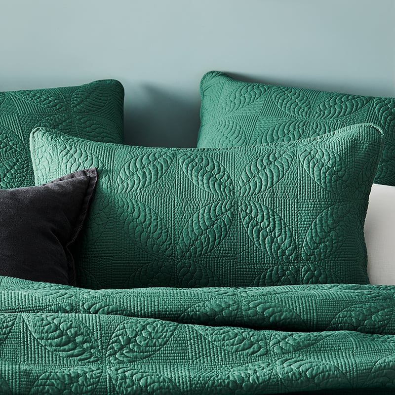Ava Fern  Quilted Coverlet Separates